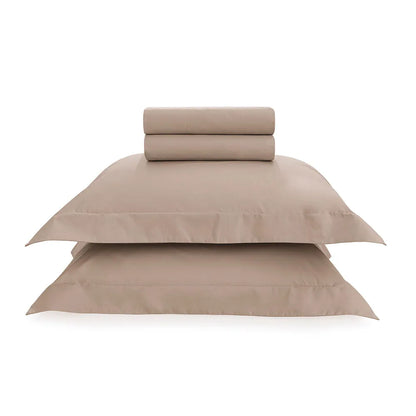 Jogo de Cama Trussardi Perini Nocciola King 300 Fios Percal