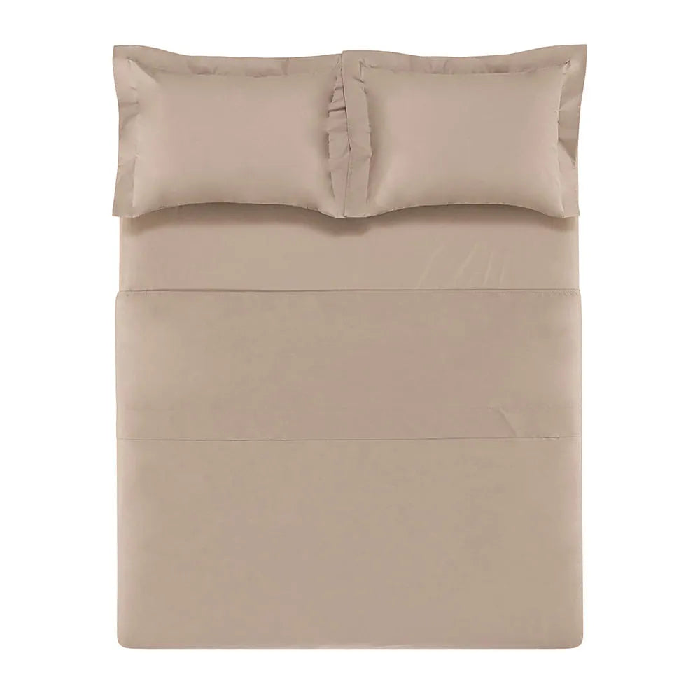 Jogo de Cama Trussardi Perini Nocciola King 300 Fios Percal