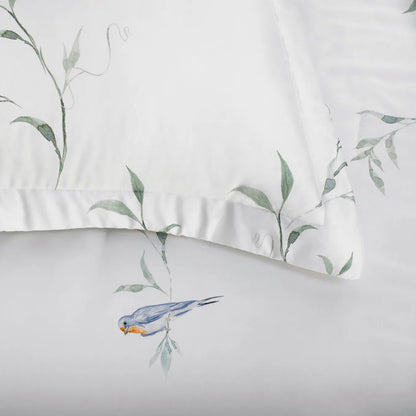 Jogo de Cama Trussardi Rondini 100% Bambu Branco Queen – 2,40 x 2,80m