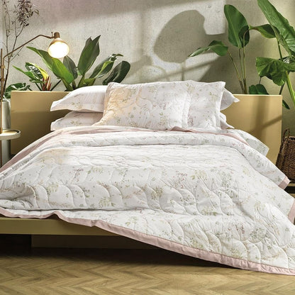 Jogo de Colcha Altenburg Algodão Lux Apaixonada 200 Fios 3 Peças 2,10x2,50m Brisa