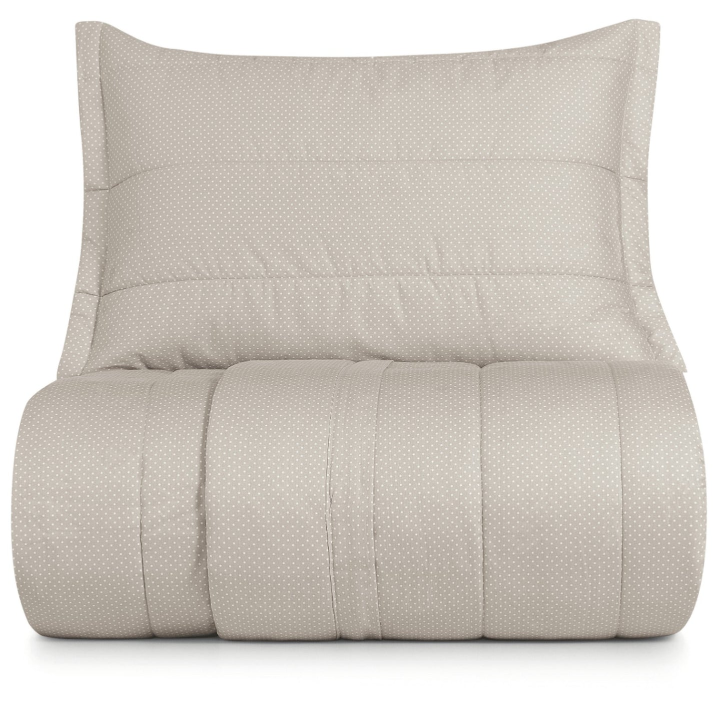 Jogo de Colcha Solteiro Algodão Lux Básico 200 Fios 2 Peças Cinza 1,70x2,50m