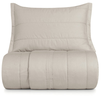 Jogo de Colcha Solteiro Algodão Lux Básico 200 Fios 2 Peças Cinza 1,70x2,50m