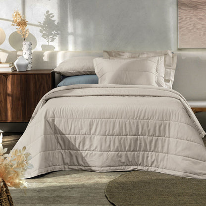 Jogo de Colcha Altenburg Algodão Lux Básico 200 Fios 3 Peças 2,10x2,50m Inspire Cor Cinza