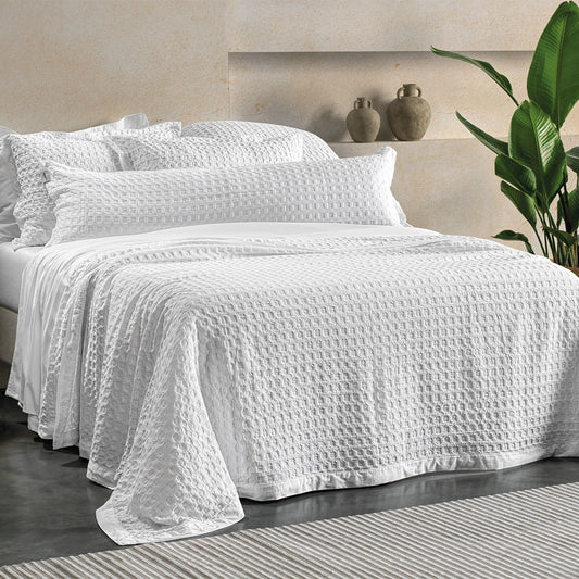 Jogo de Colcha Altenburg Algodão Lux Versalhes 200 Fios 3 Peças 2,60x2,50m Cor Branco
