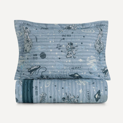 Jogo de Colcha Casal Karsten Espacial 100% Algodão 3 Peças 2,20m x 2,60m