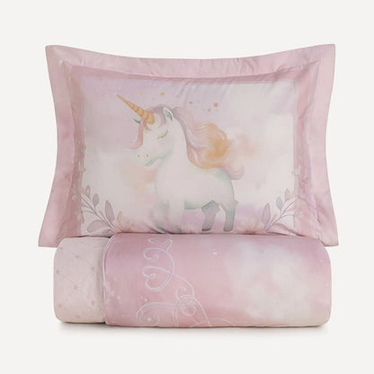 Jogo de Colcha Casal Karsten Kids Princesinha 100% Algodão 3 Peças 2,20m x 2,60m