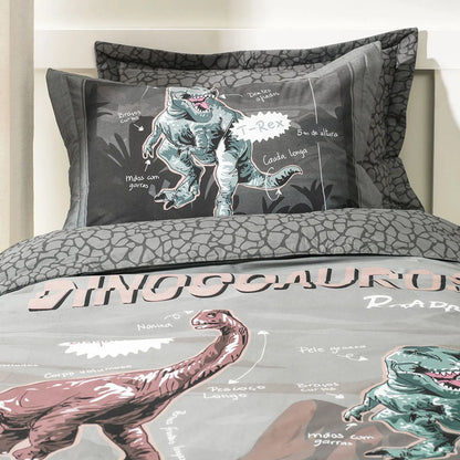 Jogo de Colcha Karsten T-Rex Estampado Solteiro 1,80m x 2,60m
