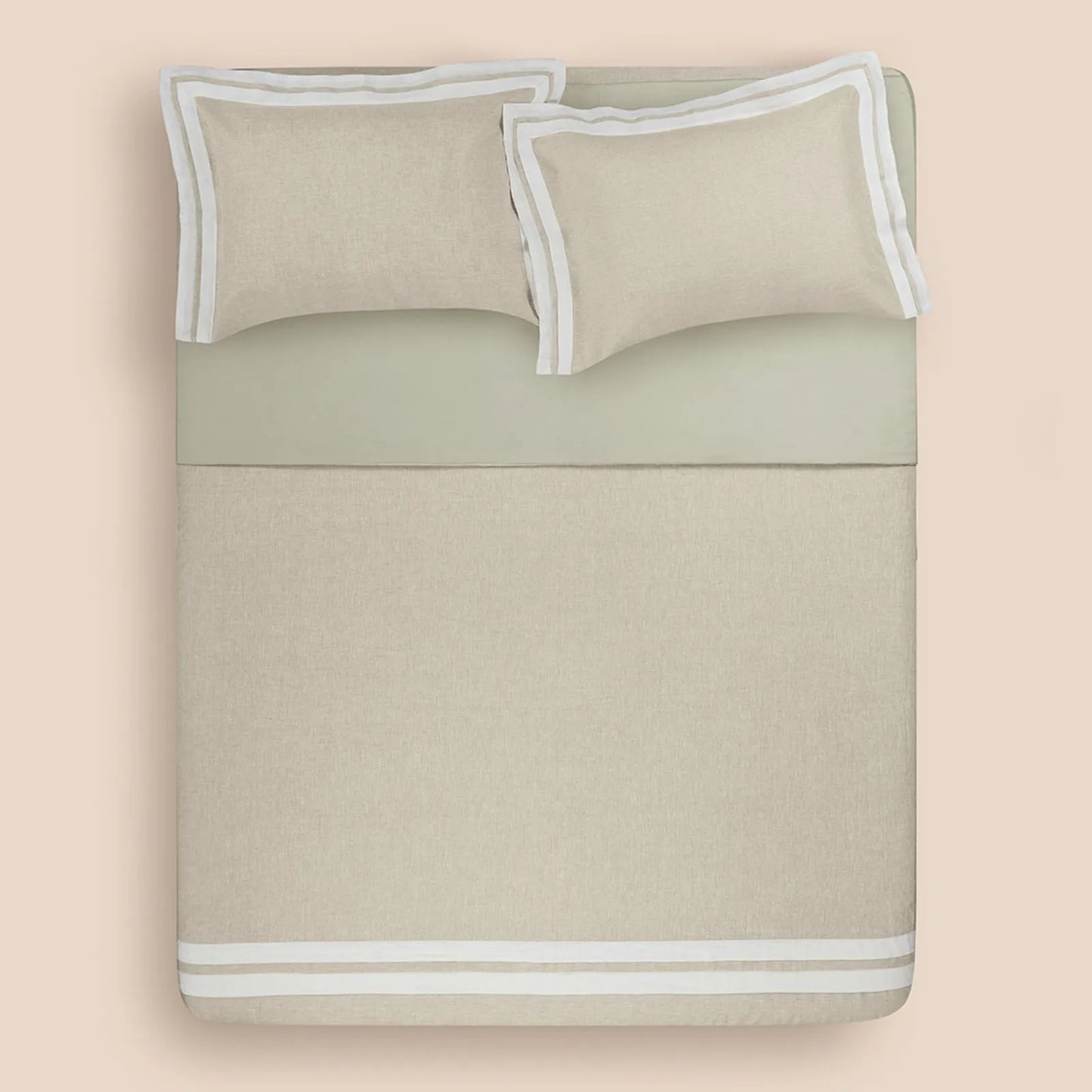 Jogo de Colcha King Altenburg Haus Galeria Bege Instinto (3 Peças - 2,80m x 2,60m)