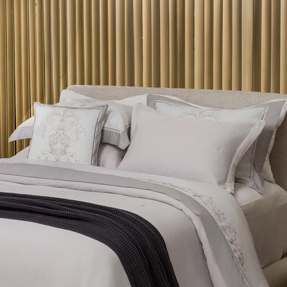 Jogo de Colcha King Trussardi Nicelli Piquet Branco 2,90m x 2,70m