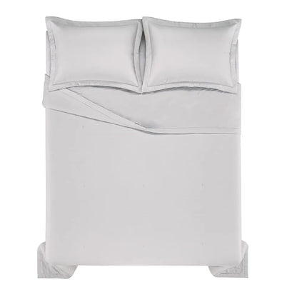 Jogo de Colcha King Trussardi Nicelli Piquet Branco 2,90m x 2,70m