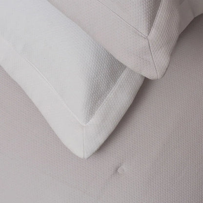 Jogo de Colcha King Trussardi Nicelli Piquet Branco 2,90m x 2,70m