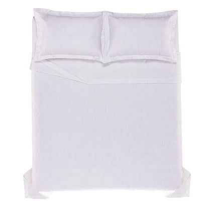 Jogo de Colcha King Trussardi Romanza Branco 300 Fios 100% Algodão Egípcio 3 Peças 2,90m x 2,50m