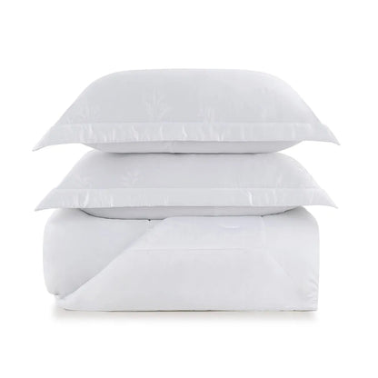 Kit Colcha King Trussardi Olivine 100% Bambu 300 Fios Natural 3 Peças