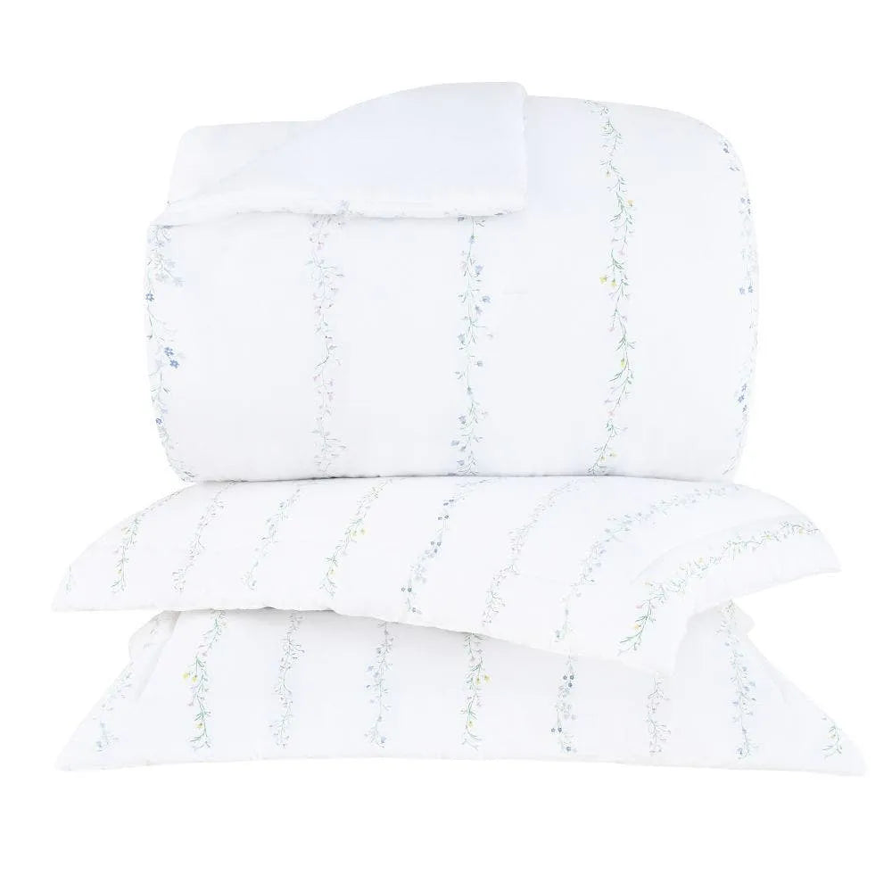 Kit Colcha Queen Buddemeyer Vision Blue Daisy 3 Peças 2,60m x 2,50m