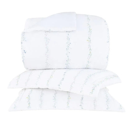 Kit Colcha Queen Buddemeyer Vision Blue Daisy 3 Peças 2,60m x 2,50m