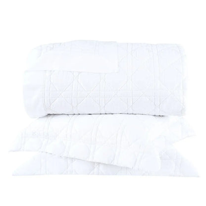 Kit Colcha Super King Buddemeyer Luxus Noah 270 Fios Cetim 100% Algodão Branco 3 Peças 310x260cm