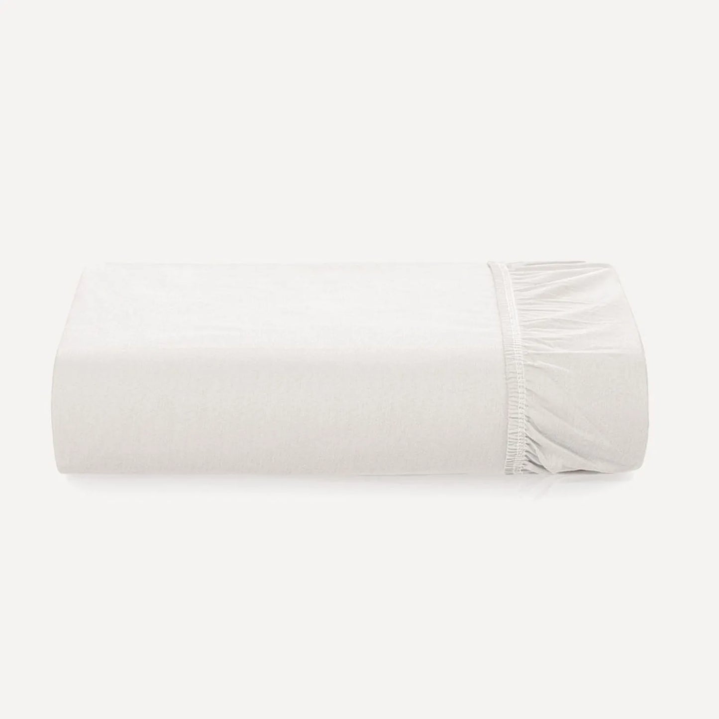 Lençol de Elástico Avulso Casal Karsten Tom Branco 100% Algodão 200 Fios 1,38m x 1,88m x 35cm