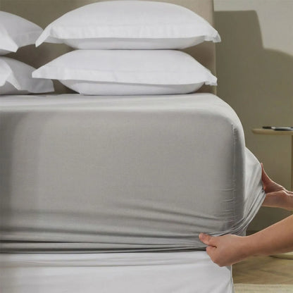 Lençol de Elástico Avulso Solteiro Karsten Tom Titânio 100% Algodão 200 Fios 1,00m x 2,00m x 35cm