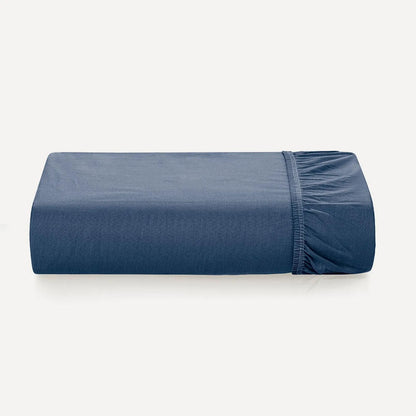 Lençol de Elástico Avulso Solteiro King Karsten Tom Marinho 100% Algodão 200 Fios 1,10m x 2,00m x 35cm