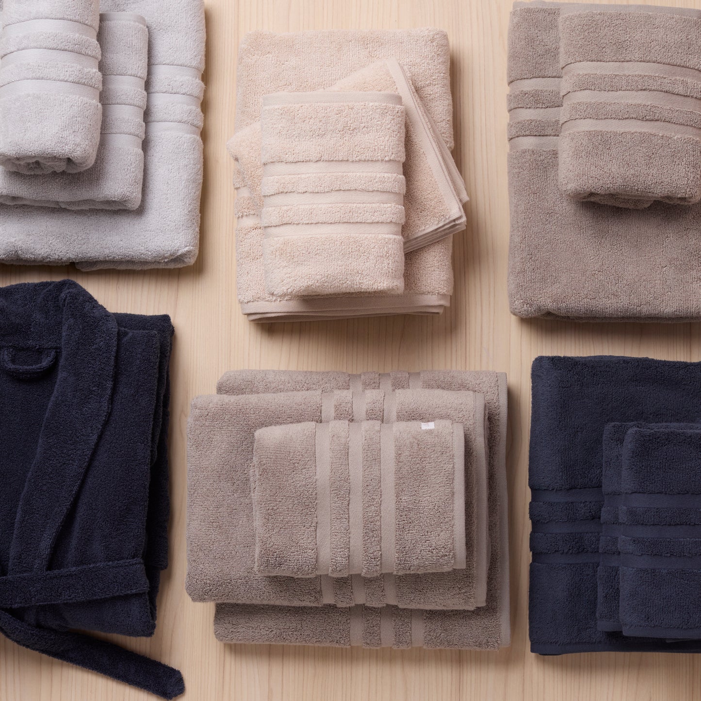 Toalha de Banho Gigante Buddemeyer Luxus Hotel New York Dual Air Bege 90x170cm