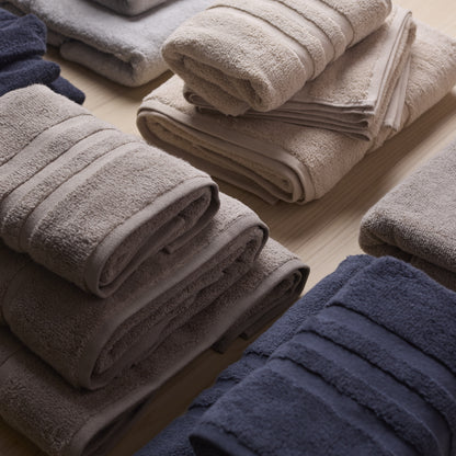 Toalha de Lavabo Buddemeyer Luxus Hotel New York Dual Air 100% Algodão Kaki 30x50cm