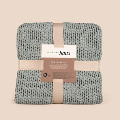 Manta Altenburg Essence Trico 1,75x1,20m Cor Cinza Metrópole