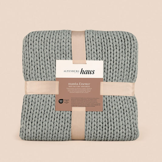 Manta Altenburg Essence Trico 1,75x1,20m Cor Cinza Metrópole