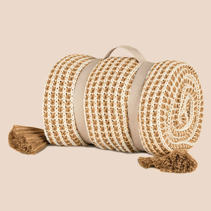 Manta Altenburg Haus Connect 100% Acrílico Marrom Almond 220x80cm