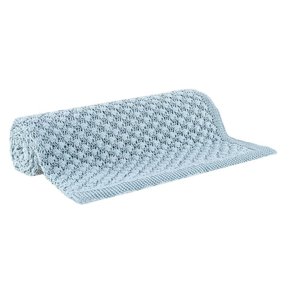 Manta Buddemeyer Tricot Zoe 125x150cm Azul