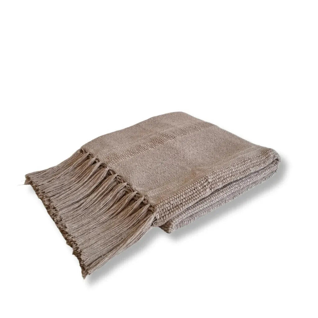 Manta Mello Tecelagem Amarilis Nude 120x180cm