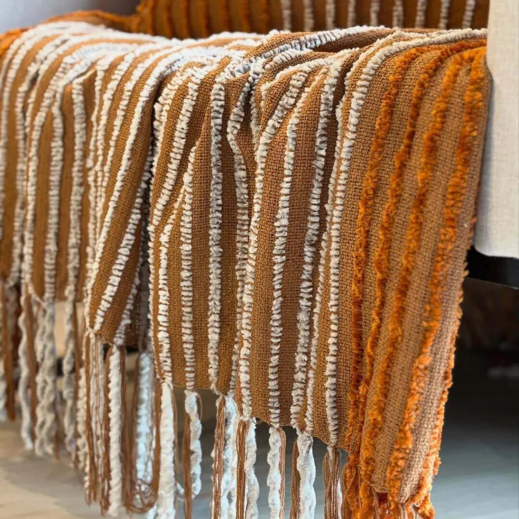 Manta Mello Tecelagem Aurora Cru 120x180cm