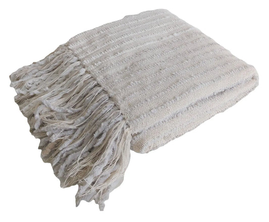 Manta Mello Tecelagem Aurora Cru 120x180cm