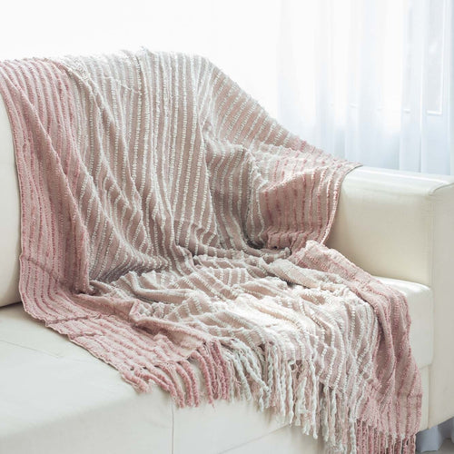 Manta Mello Tecelagem Aurora 120x180cm Rosa Seco