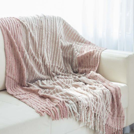 Manta Mello Tecelagem Aurora 120x180cm Rosa Seco