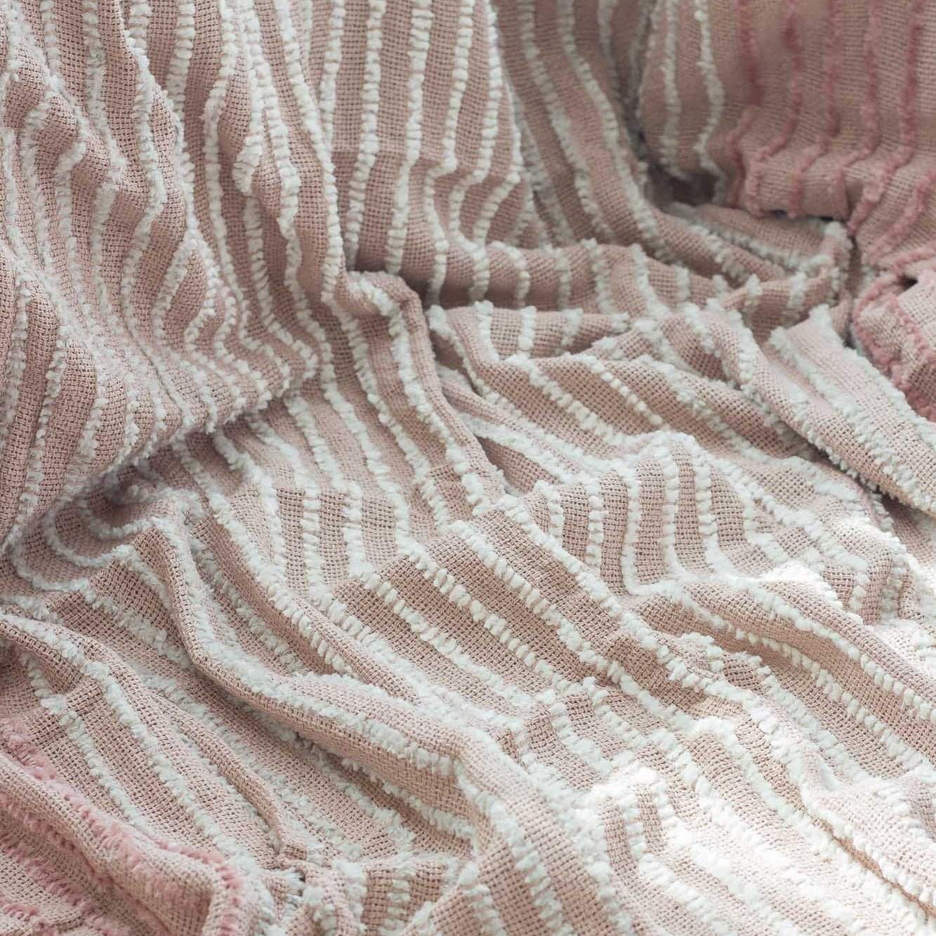 Manta Mello Tecelagem Aurora 120x180cm Rosa Seco