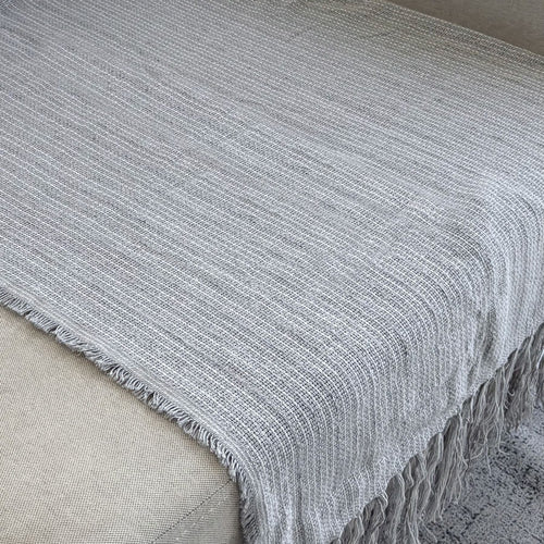 Manta Mello Tecelagem Nice Mescla 120x180cm Cinza