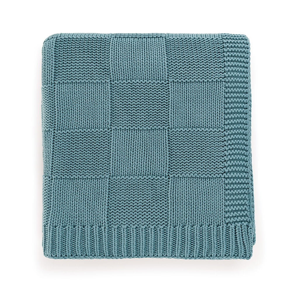 Manta Trussardi Piazze 125x150cm Aqua