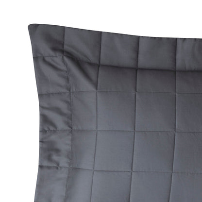 Porta Travesseiro Kacyumara Square Matelassê Chumbo Grafite 50cm x 70cm