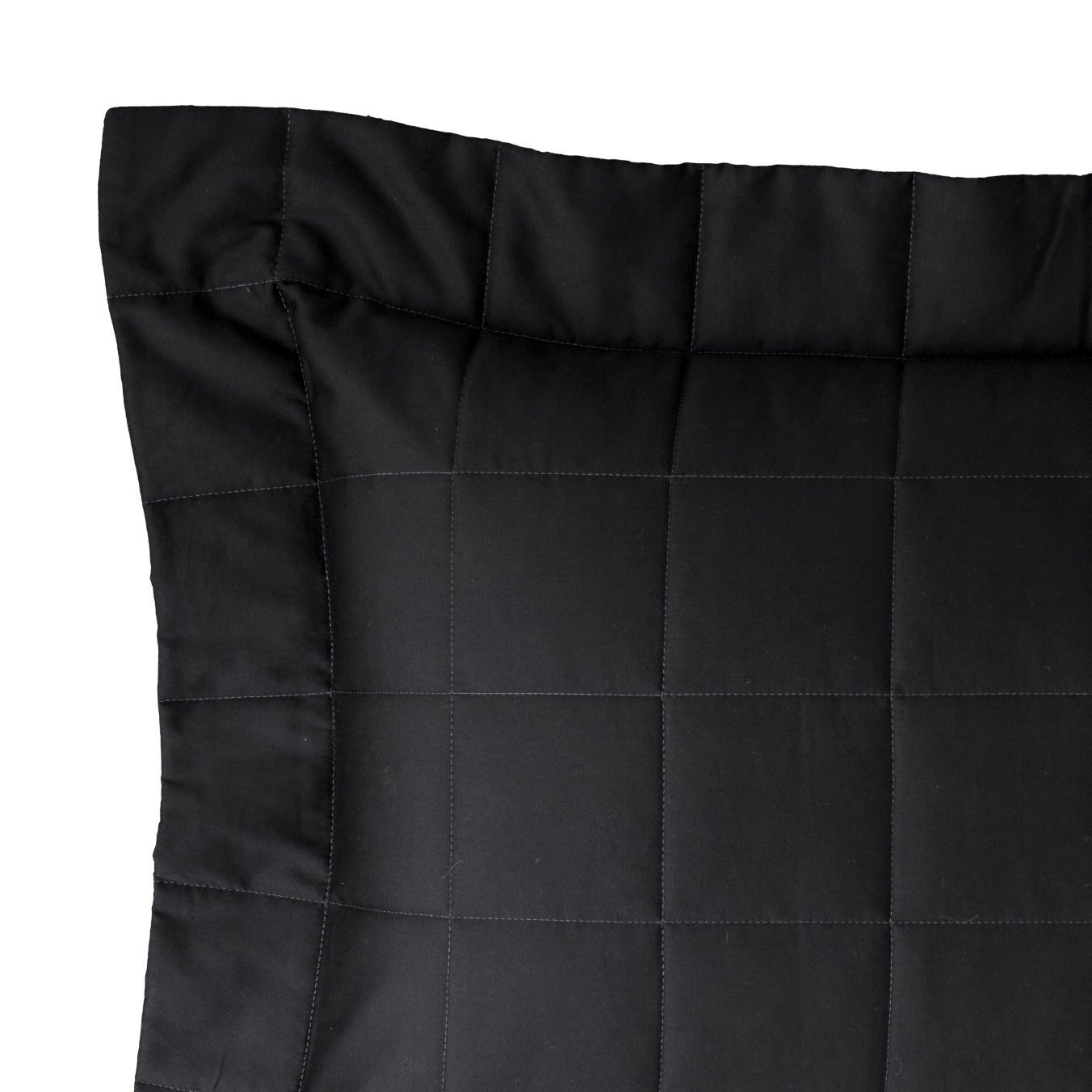 Porta Travesseiro Kacyumara Square Matelassê Preto 50cm x 90cm