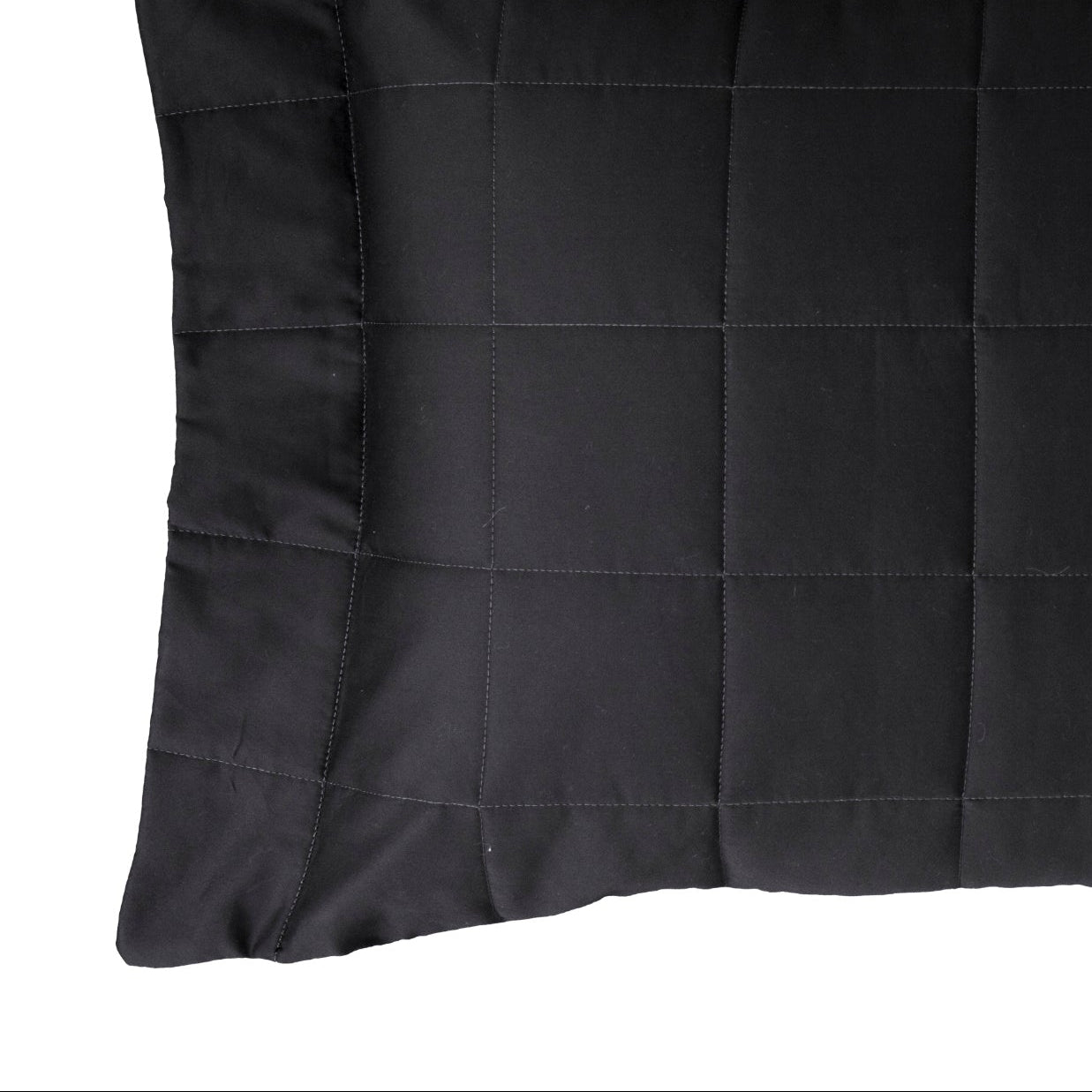 Porta Travesseiro Kacyumara Square Matelassê Preto 50cm x 90cm