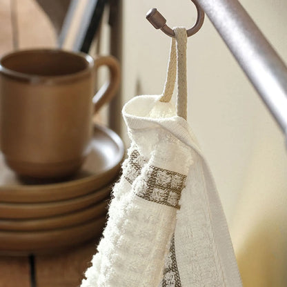 Pano de Prato Karsten Chef Ivory/Marrom 49cm x 70cm