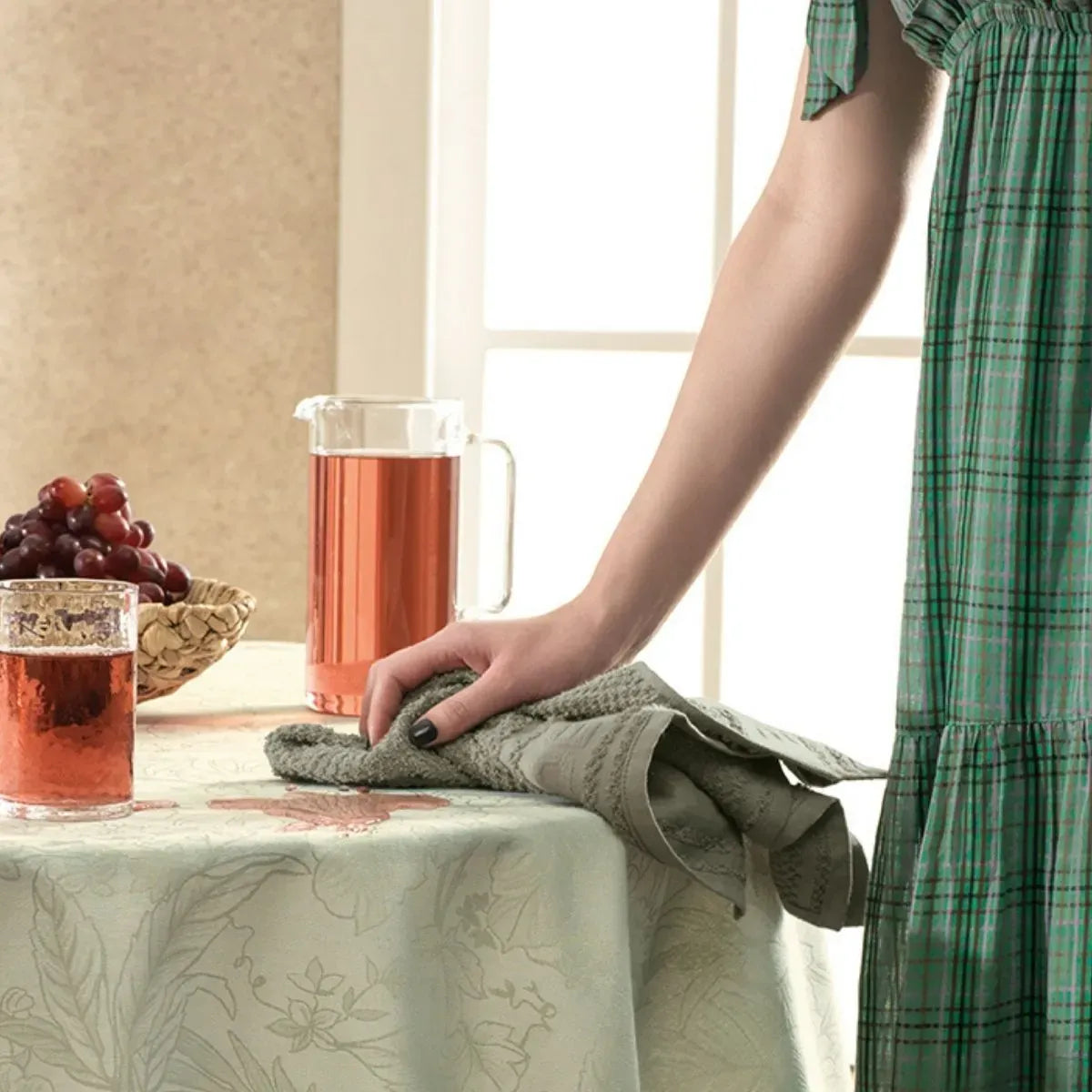 Pano de Copa Karsten Cuisine Verde 100% Algodão 46cm x 65cm