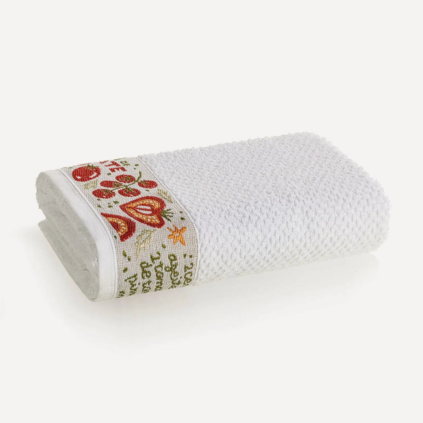 Pano de Copa Karsten Receitas Branco 92% Algodão 46cm x 65cm