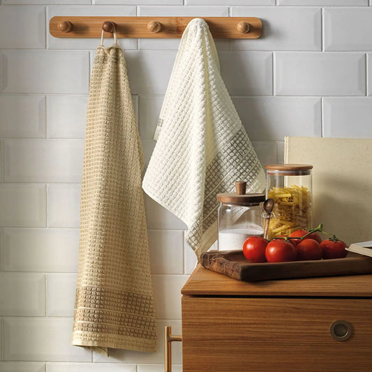 Pano de Prato Karsten Chef Ivory/Marrom 49cm x 70cm