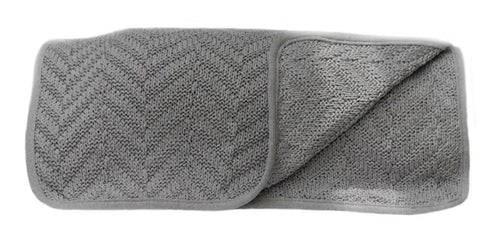 Peseira Blue Gardenia Tricot Empório 50x230cm Cinza