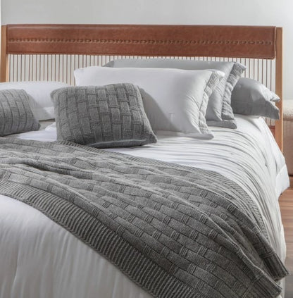 Peseira Kacyumara Tricô Treliça 260cm Prata