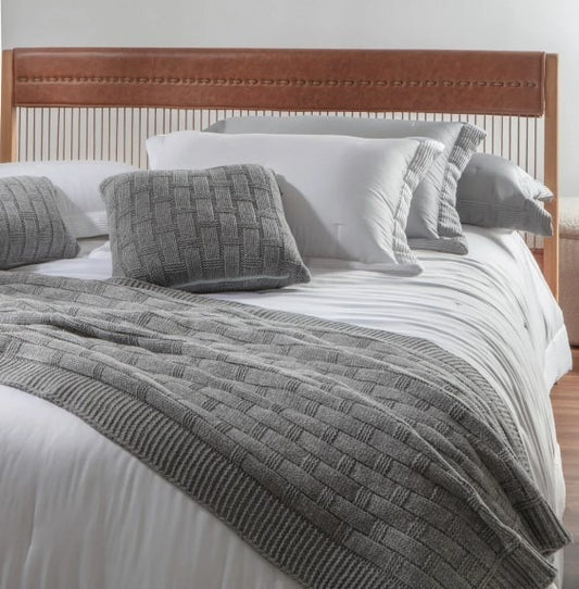 Peseira Kacyumara Tricô Treliça 260cm Prata