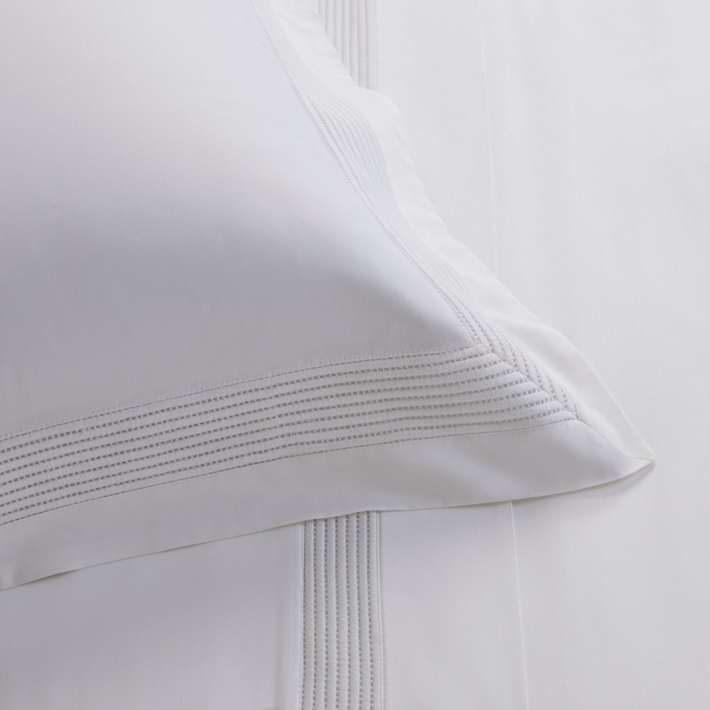 Jogo de Cama Super King Buddemeyer Luxus Pierre 600 Fios 100% Algodão Branco 280x290cm