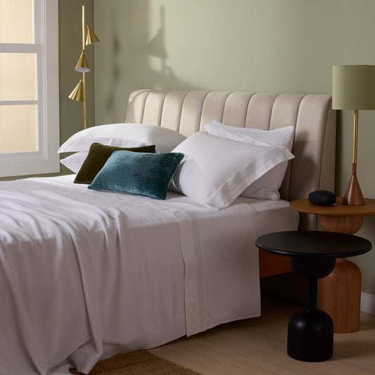 Jogo de Cama Super King Buddemeyer Luxus Pierre 600 Fios 100% Algodão Branco 280x290cm