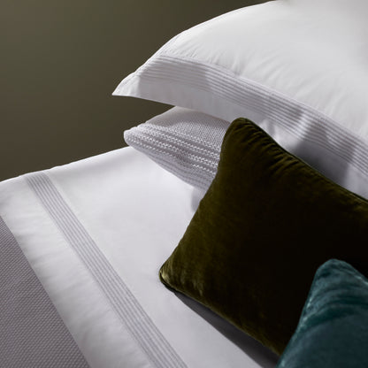 Jogo de Cama Super King Buddemeyer Luxus Pierre 600 Fios 100% Algodão Branco 280x290cm